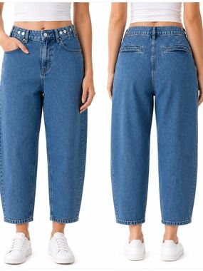 Edwin. Maiia‎ Cropped Wide-Leg Trouser Jeans.